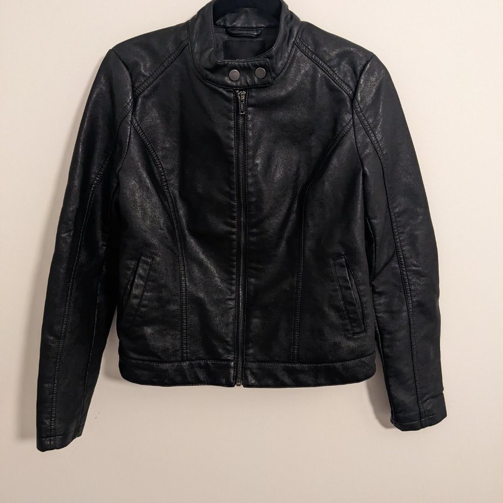 Vegan Leather Moto Jacket